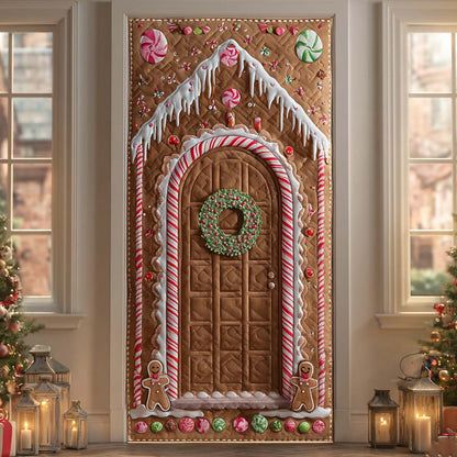 Winter Hearth Welcome Quilted Door Cover NCU0XD1947