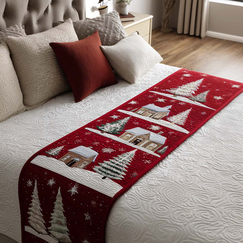 Winter Homes Quilted Bed Runner NCU0NT9796
