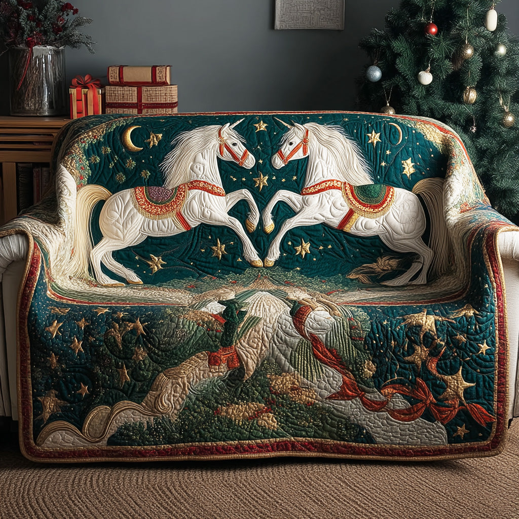 Winter Hoofprints Quilted Sofa Cover NCU0TD1993