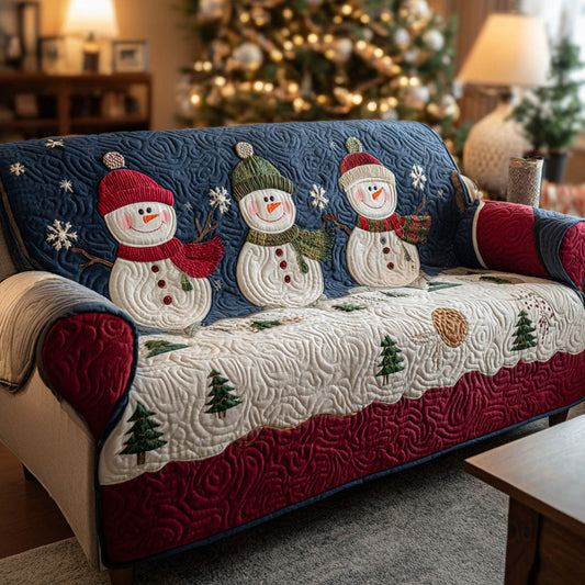 Winter Hugs Quilted Sofa Cover NCU0TV796