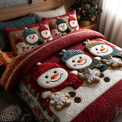 Winter Jolly 3-Piece Quilted Bedding Set NCU0PT10524