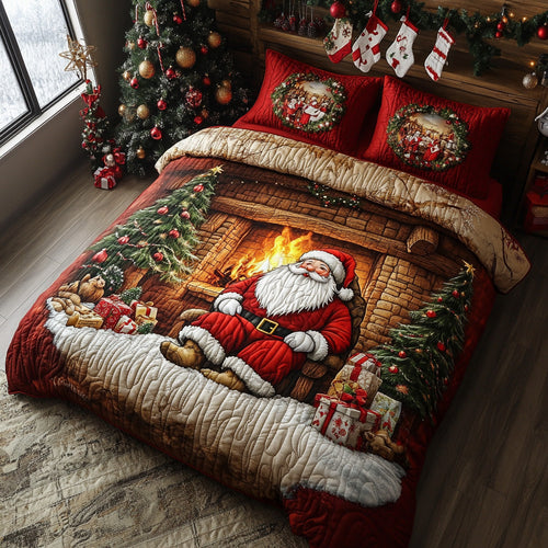 Winter Jolly Soul 3-Piece Quilted Bedding Set NCU0DV7934