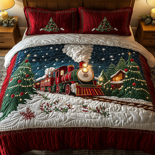 Winter Journey 3-Piece Quilted Bedding Set NCU0VH570
