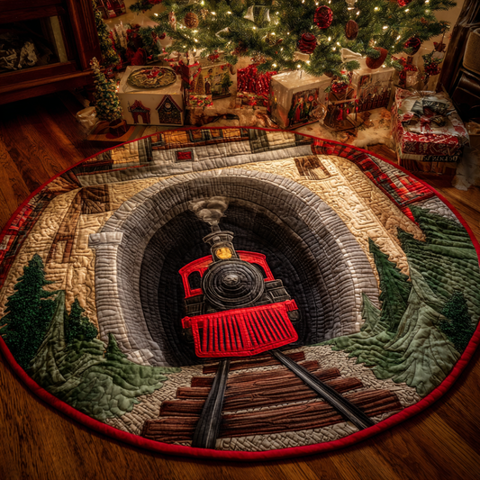 Winter Journey Quilted Round Mat NCU0DK11120