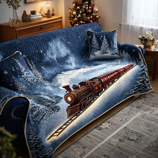 Winter Journey Quilted Sofa Cover NCU0DK10629