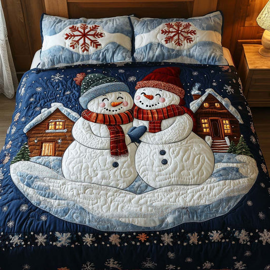 Winter Joy 3-Piece Quilted Bedding Set NCU0NT2124