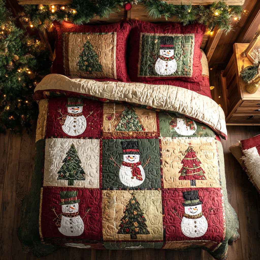 Winter Joy 3-Piece Quilted Bedding Set NCU0TV1062