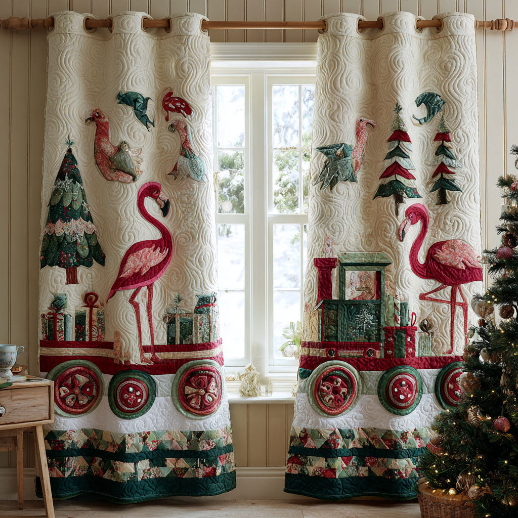 Winter Joy Quilted Curtains NCU0PT10217