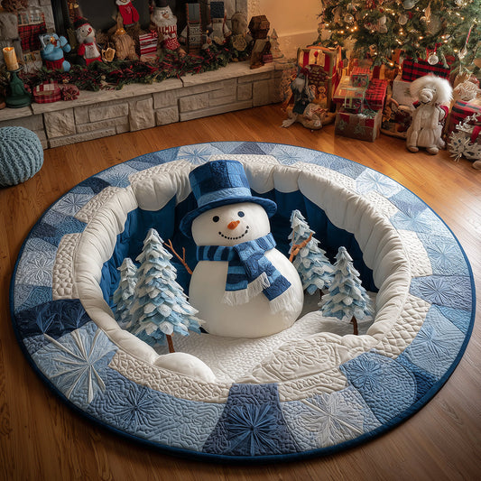 Winter Joy Quilted Round Mat NCU0TH3306