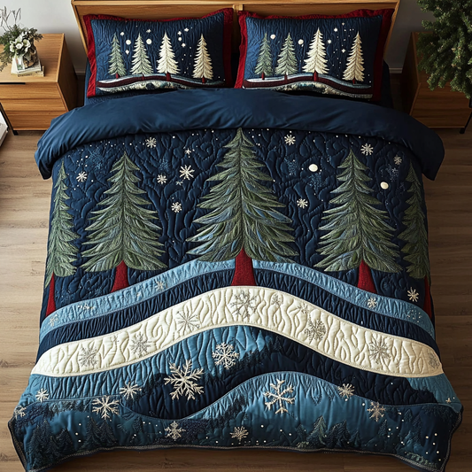 Winter Light 3-Piece Quilted Bedding Set NCU0DK11029