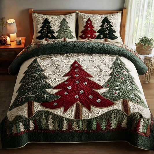 Winter Light 3-Piece Quilted Bedding Set NCU0DK11299
