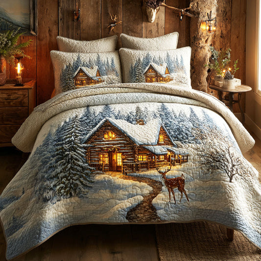 Winter Lodge 3-Piece Quilted Bedding Set NCU0TV1249