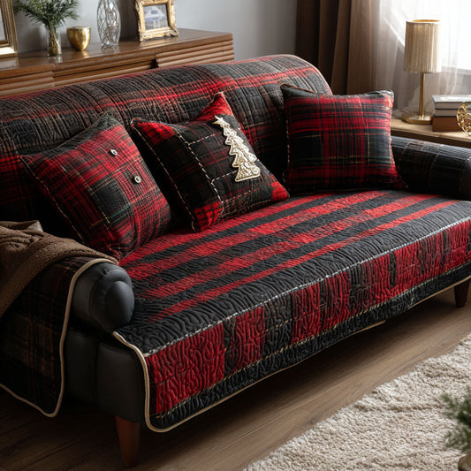 Winter Lodge Glow Quilted Sofa Cover NCU0PT9779