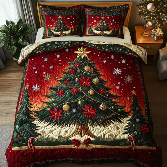 Winter Magic 3-Piece Quilted Bedding Set NCU0DK9832