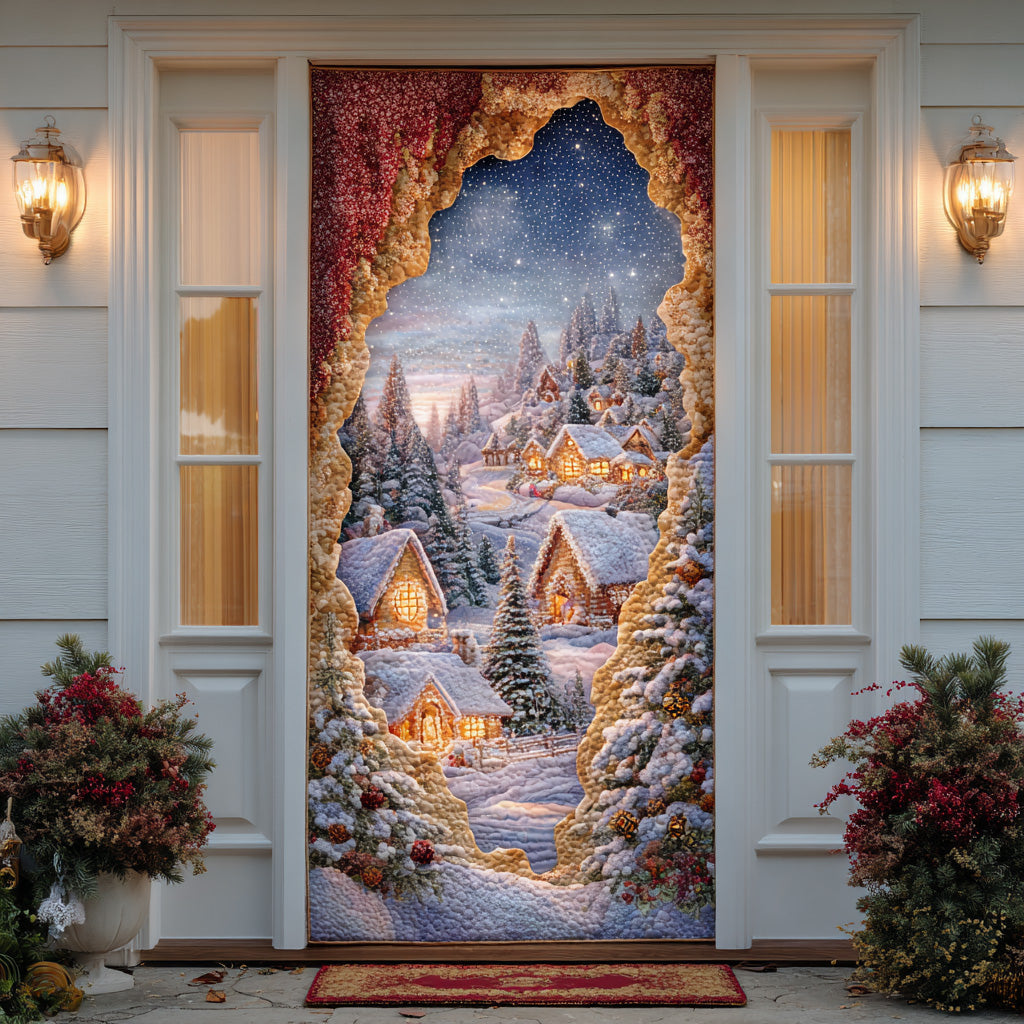 Winter Magic Lane Quilted Door Cover NCU0TD1627