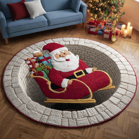 Winter Magic Quilted Round Mat NCU0DK10092
