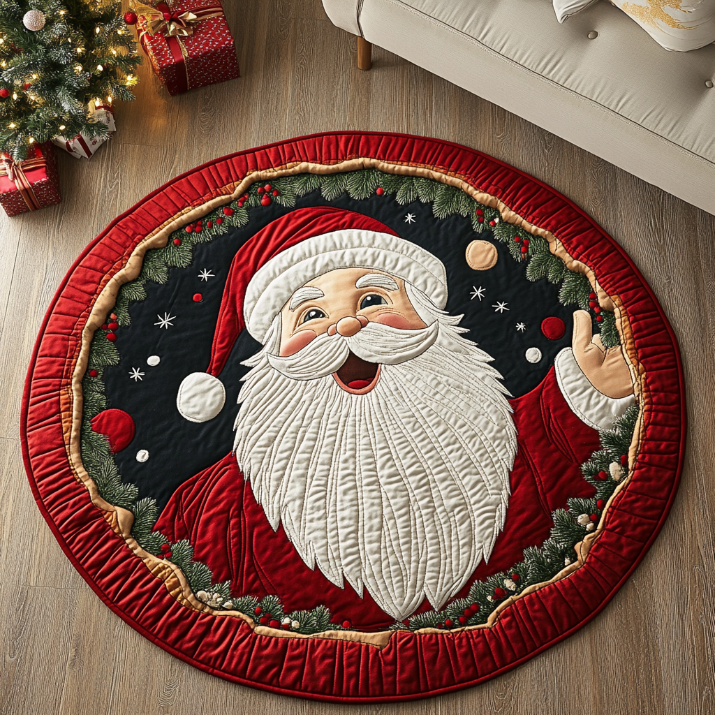Winter Magic Quilted Round Mat NCU0DK9906