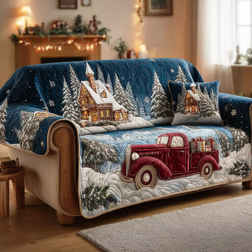 Winter Magic Realm Quilted Sofa Cover NCU0TD1826