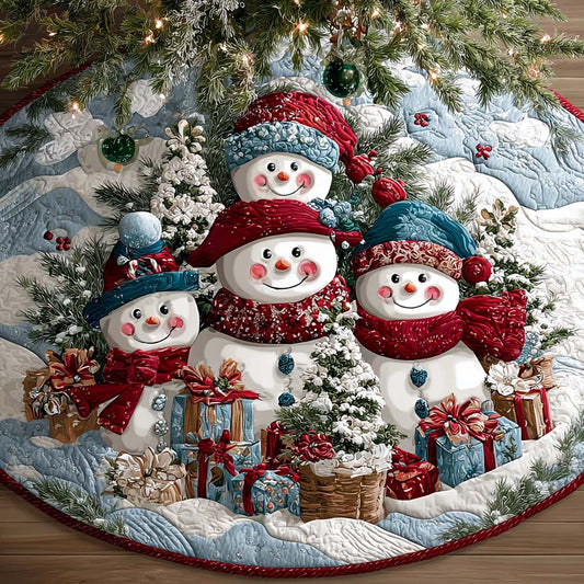 Winter Magic Snow Quilted Tree Skirt NCU0XD1977