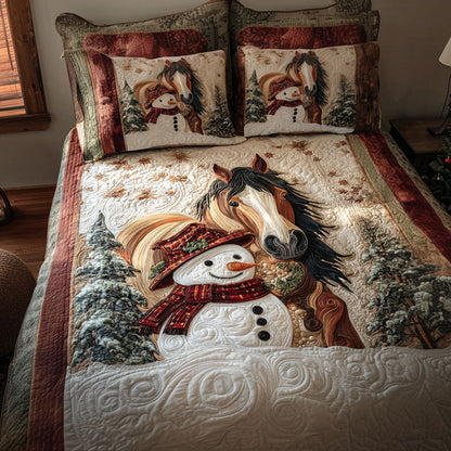 Winter Mane 3-Piece Quilted Bedding Set NCU0PT10357