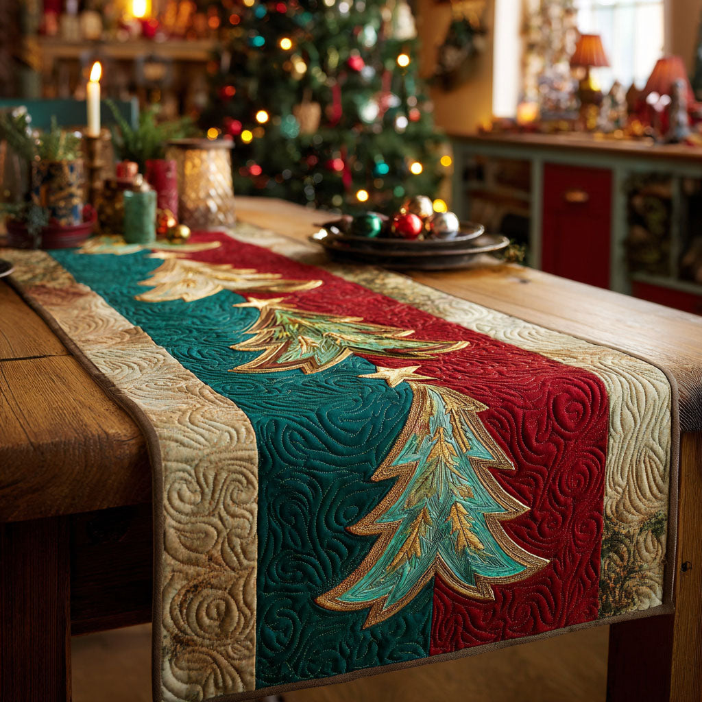 Winter Melody Quilted Table Runner NCU0TV714