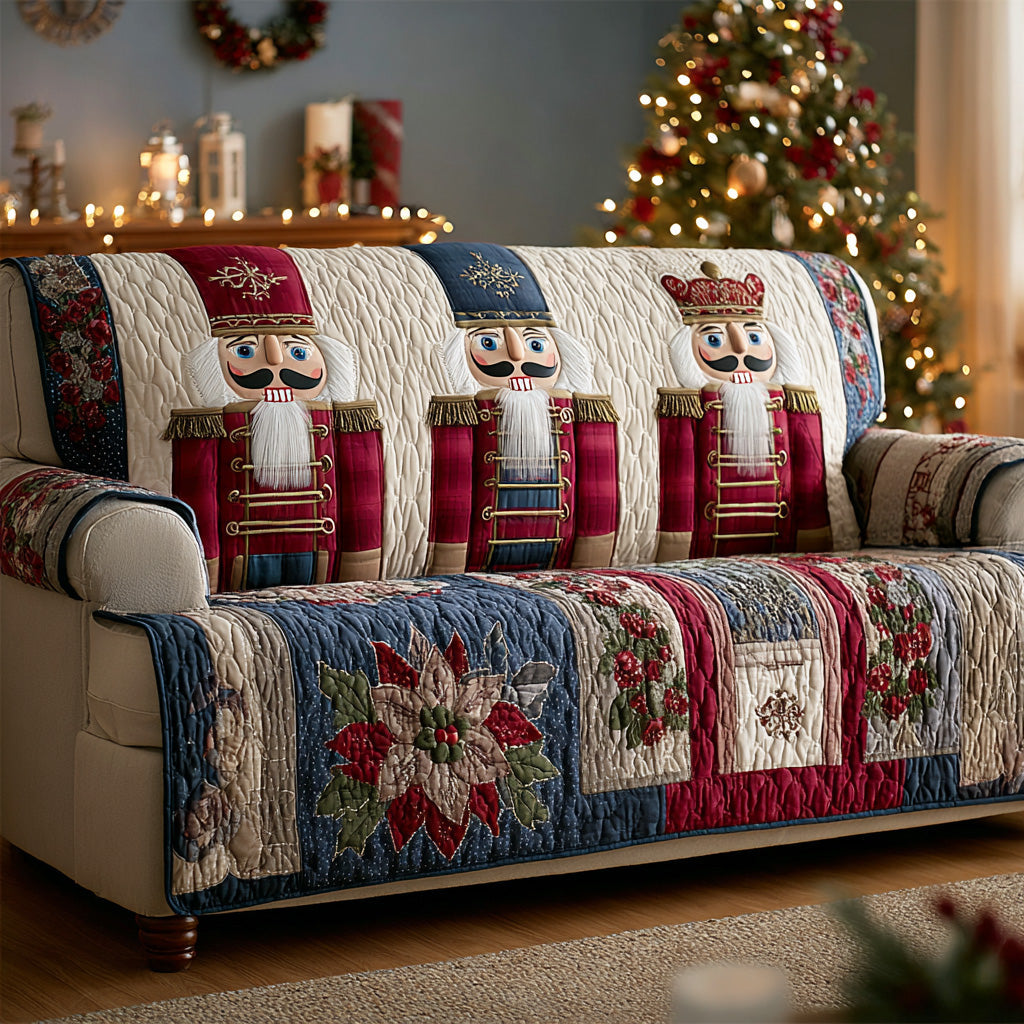 Winter Nutcracker Quilted Sofa Cover NCU0TD1806