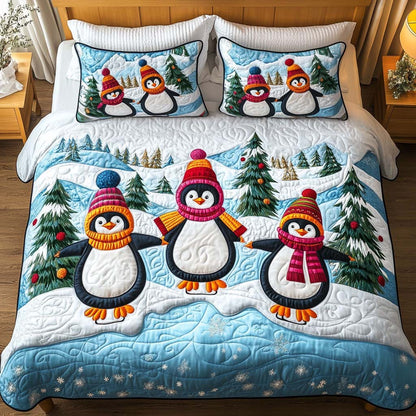 Winter Parade 3-Piece Quilted Bedding Set NCU0NT2364