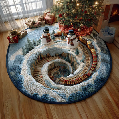 Winter Passage Quilted Round Mat NCU0PT10448