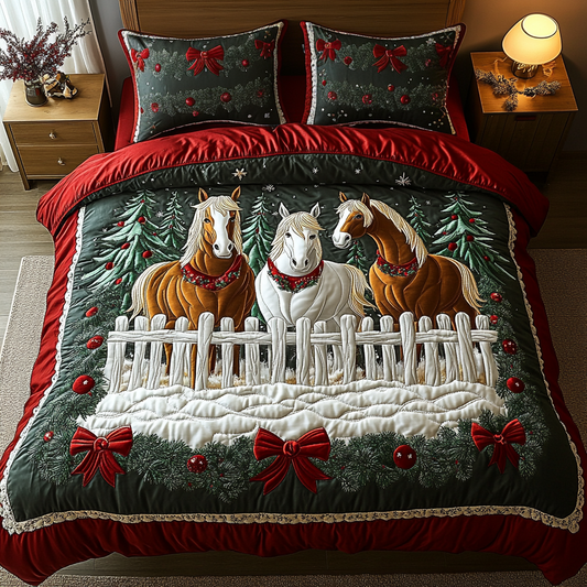 Winter Pasture 3-Piece Quilted Bedding Set NCU0DK9950