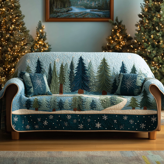 Winter Path Quilted Sofa Cover NCU0DK11468