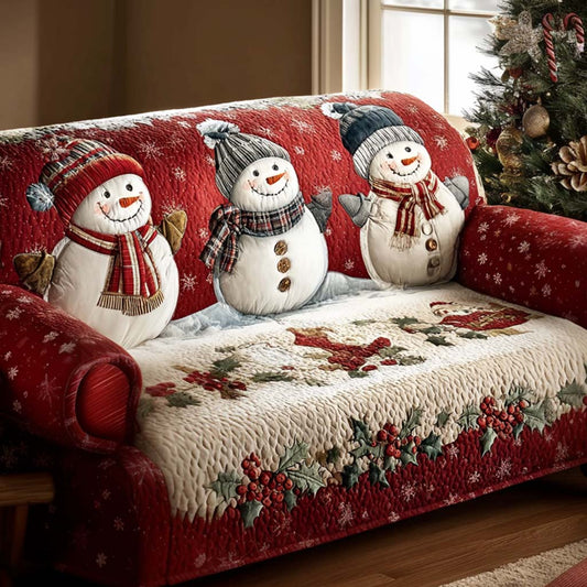 Winter Peace Quilted Sofa Cover NCU0NT10947
