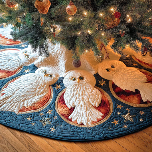 Winter Perch Christmas Quilted Tree Skirt NCU0TD1123
