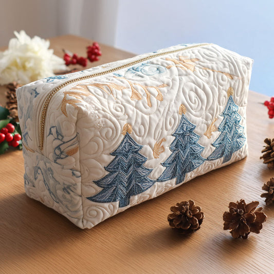 Winter Pine Quilted Makeup Bag NCU0PT9193