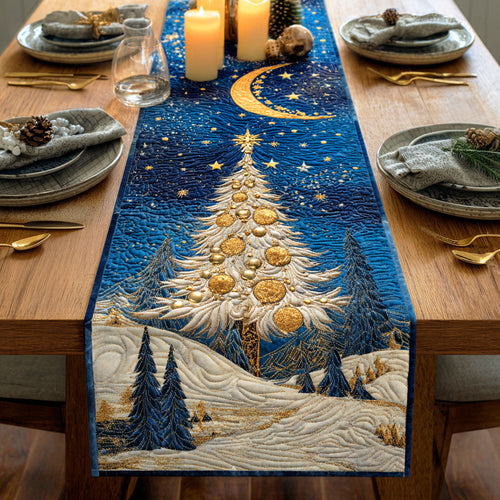 Winter Pine Quilted Table Runner NCU0TD550