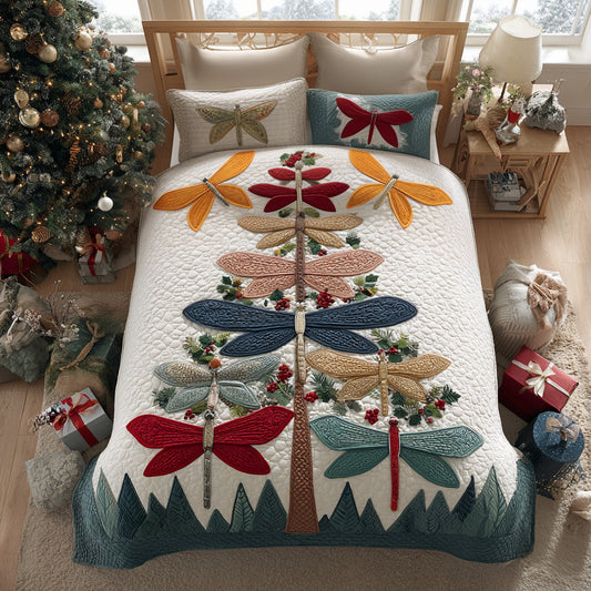 Winter Radiance Wings 3-Piece Quilted Bedding Set NCU0PT10675