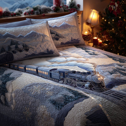 Winter Rail Ride 3-Piece Quilted Bedding Set NCU0DV8207