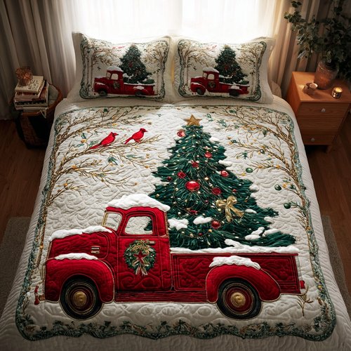 Winter Ride 3-Piece Quilted Bedding Set NCU0DK10063