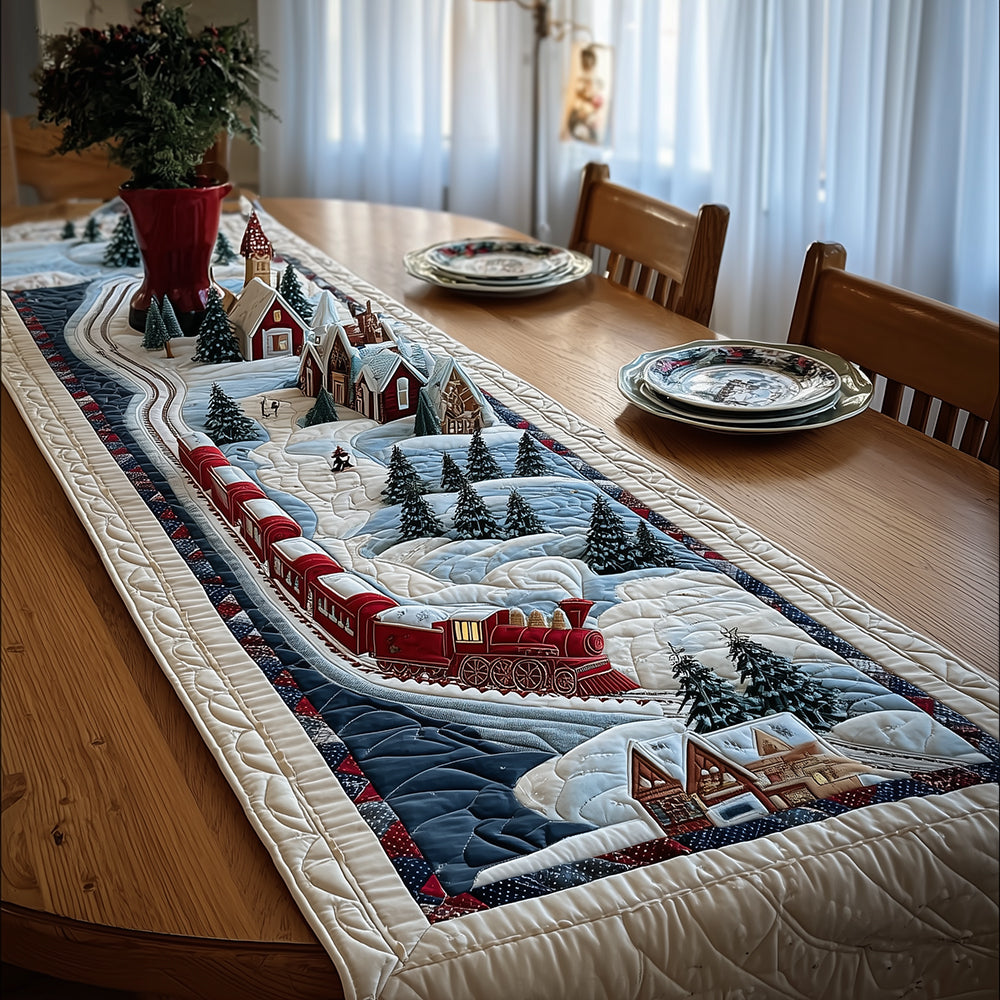Winter Ride Wonder Quilted Table Runner NCU0TH3438