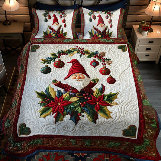 Winter Smiles 3-Piece Quilted Bedding Set NCU0PT2521