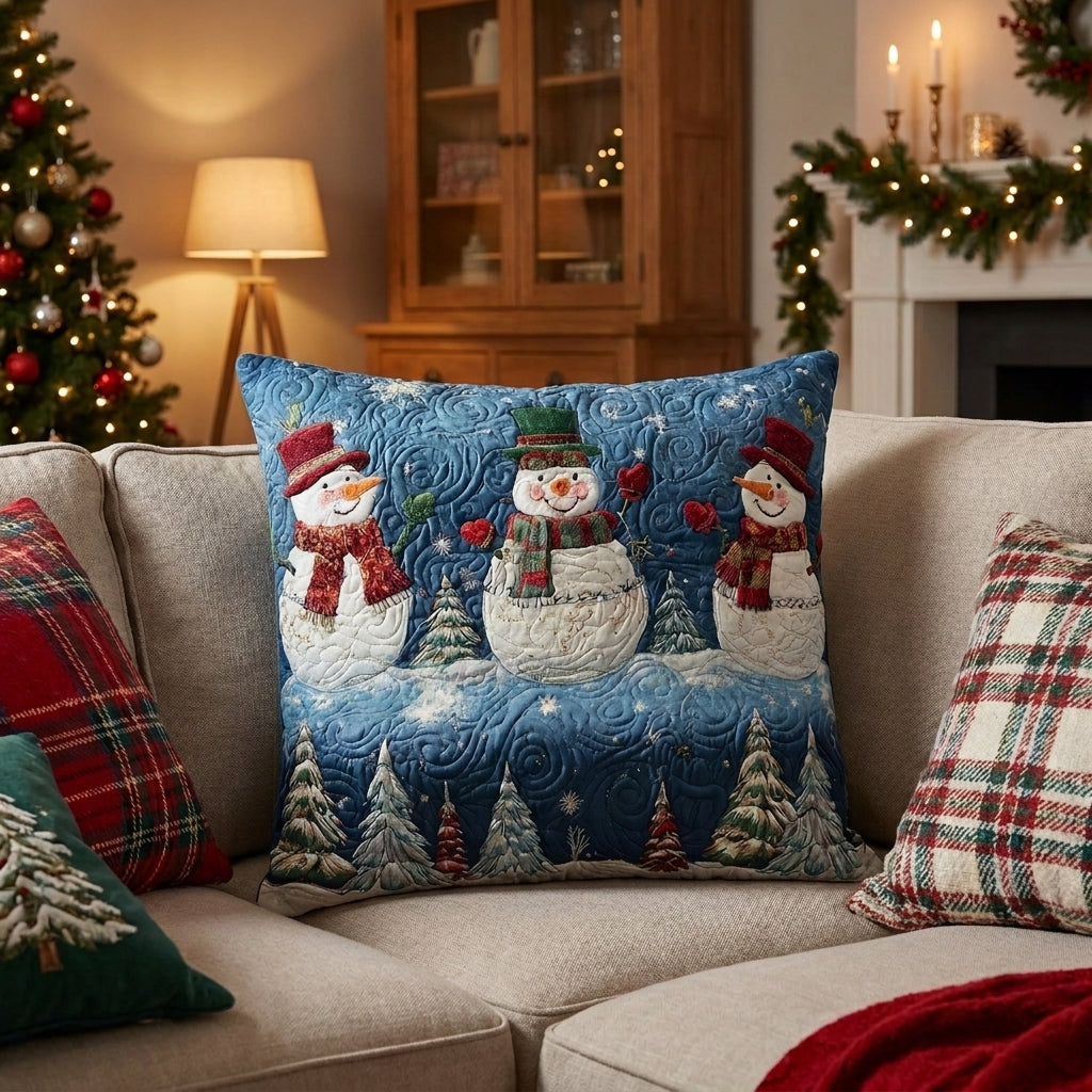 Winter Smiles V2 Quilted Pillow Case NCU0TV790