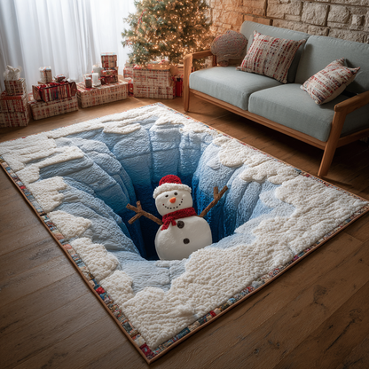 Winter Snowman Area Rug NCU0DK11202