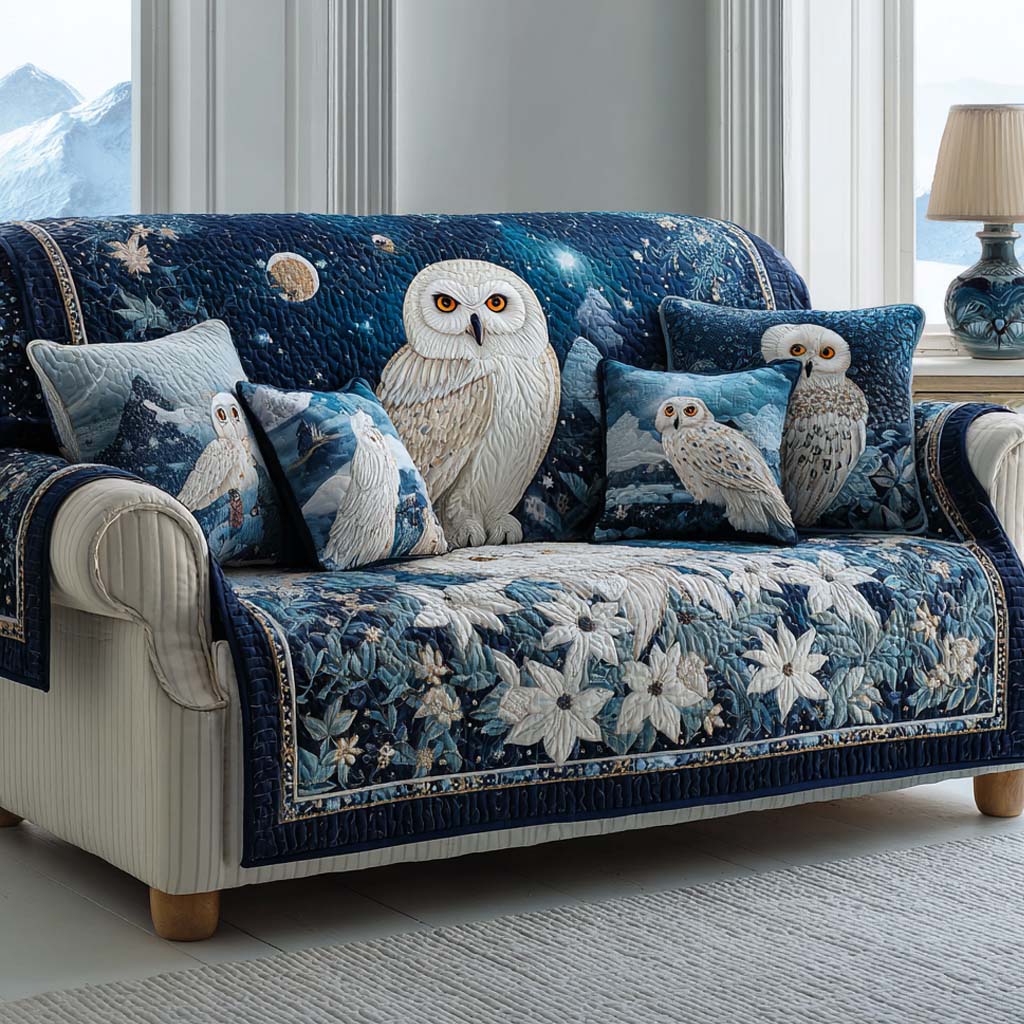 Winter Song Quilted Sofa Cover NCU0XD1473