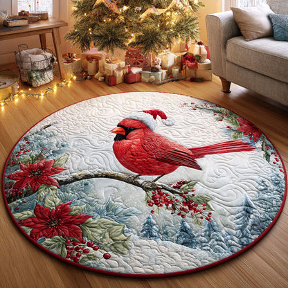 Winter Songbird Quilted Round Mat NCU0TV345