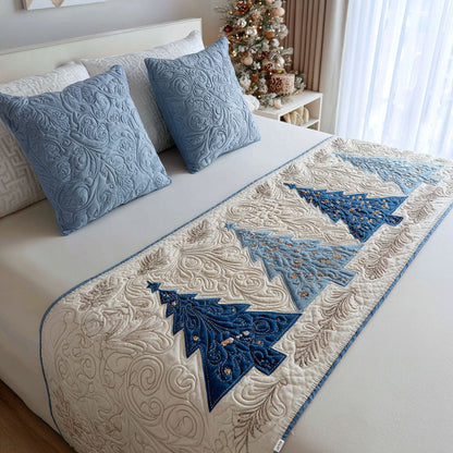 Christmas Tree Quilted Bed Runner NCU0VT346