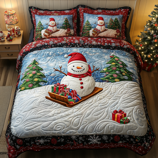 Winter Star 3-Piece Quilted Bedding Set NCU0TL2278