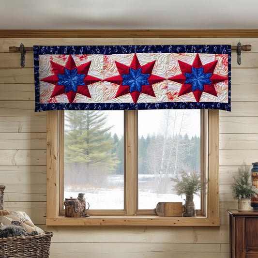 Winter Stars Quilted Valance NCU0NT6664