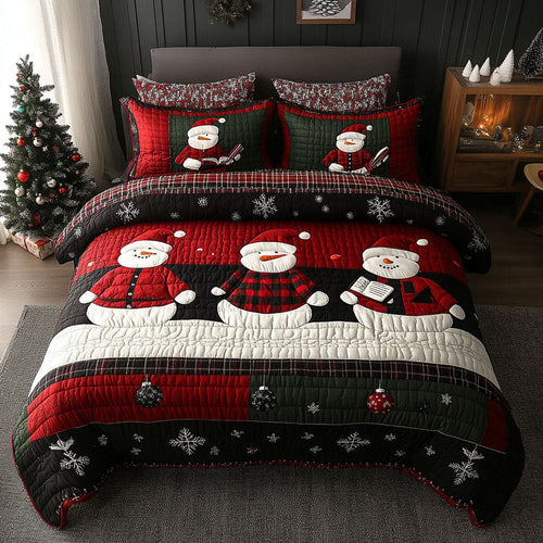 Winter Story 3-Piece Quilted Bedding Set NCU0PT10319