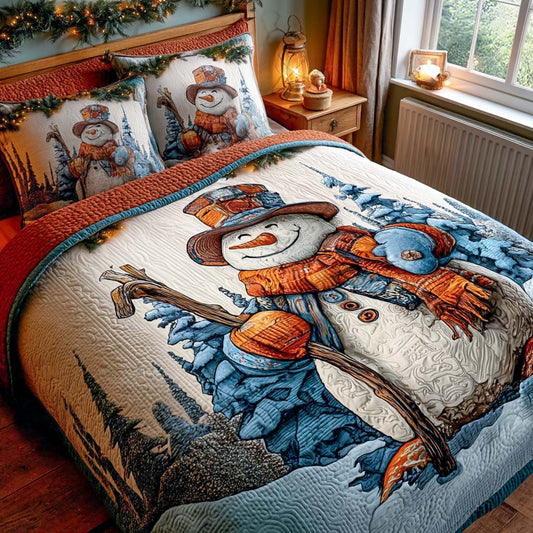 Winter Stroll 3-Piece Quilted Bedding Set NCU0XD1138