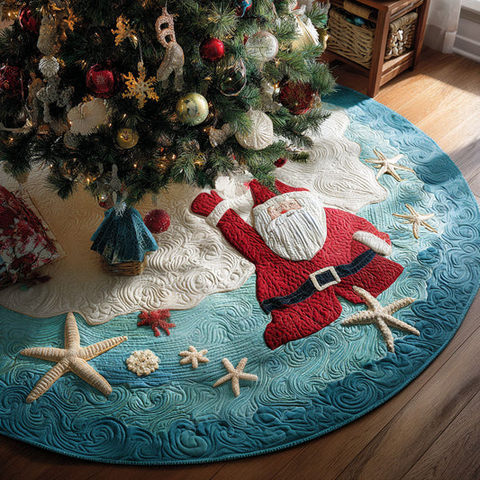 Winter Tide Blessings Christmas Quilted Tree Skirt NCU0PT10089