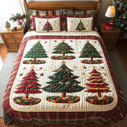 Winter Tree 3-Piece Quilted Bedding Set NCU0TD1970